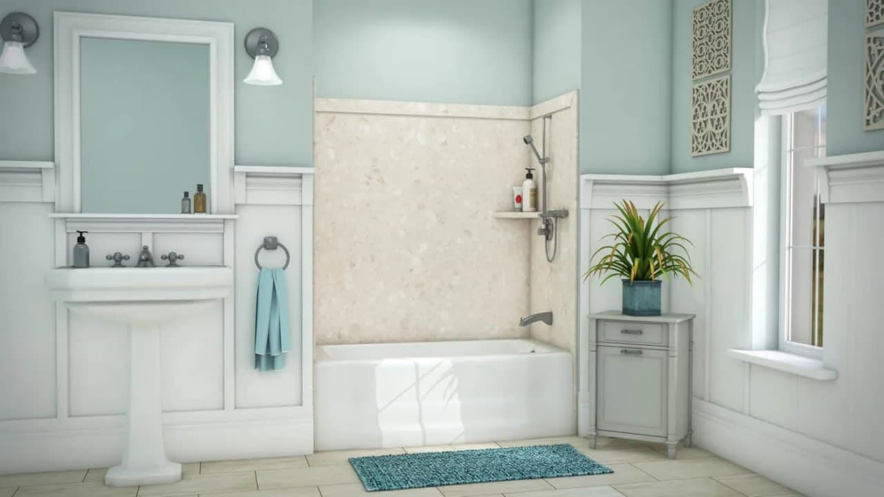 Calabria Royale Tub Alcove — Jacob Showers and Baths St. Louis