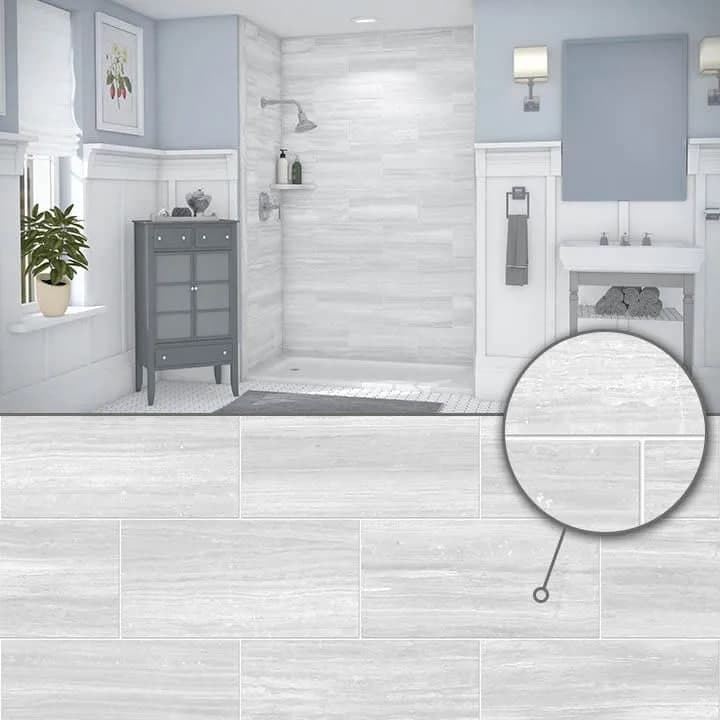 Viencut Gray shower wall color – Jacob Showers and Baths St. Louis