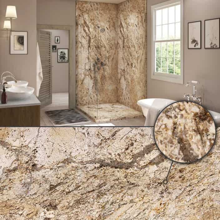 Golden Beaches shower wall color – Jacob Showers and Baths St. Louis