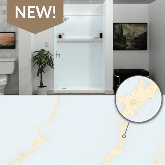 Lincoln Gold shower wall color – Jacob Showers and Baths St. Louis