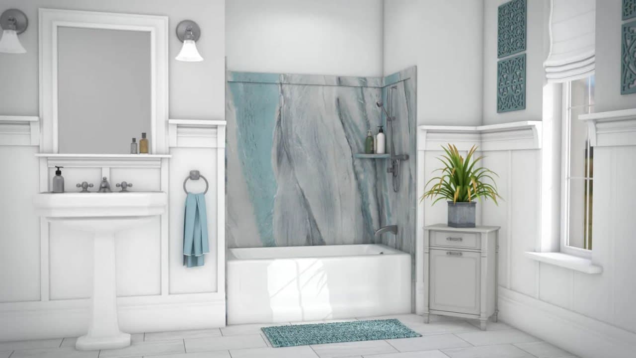 Triton Tub Alcove — Jacob Showers and Baths St. Louis